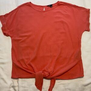 Buffalo David Bitton Coral Tie-Front Top Ladies’ M